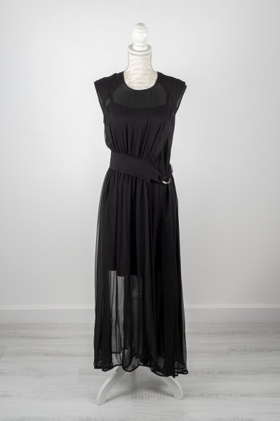 Maxmara Sport - SportMax Kemerli %100 İpek Elbise