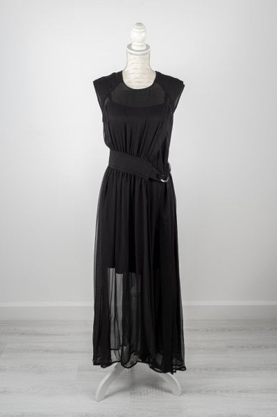 Maxmara Sport - SportMax Kemerli %100 İpek Elbise