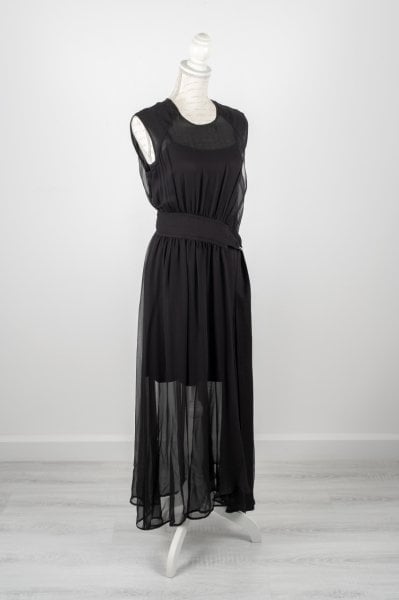 Maxmara Sport - SportMax Kemerli %100 İpek Elbise