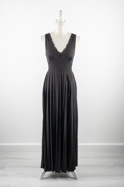 Koton Dantelli Pilili Gece Elbisesi