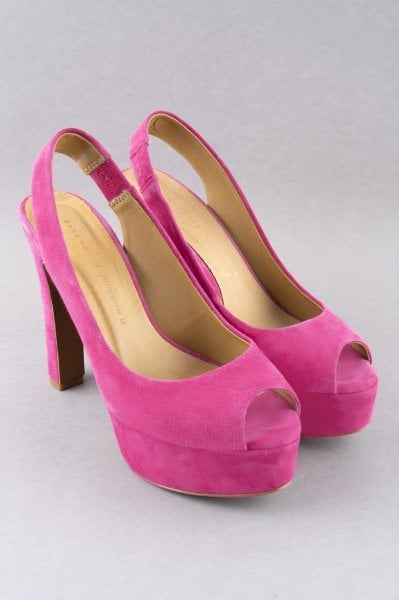 Zara Süet Platform Sandalet