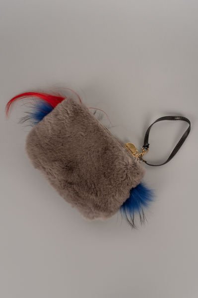 Gum Gianni Chiarini Design Göz Detaylı Peluş El Çantası