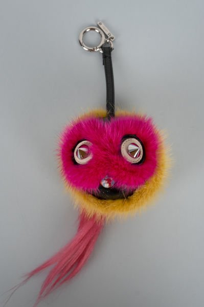 Fendi Zımbalı Peluş Anahtarlık