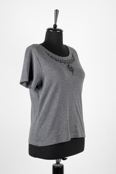 Emma James Petite Boncuk İşlemeli T-Shirt