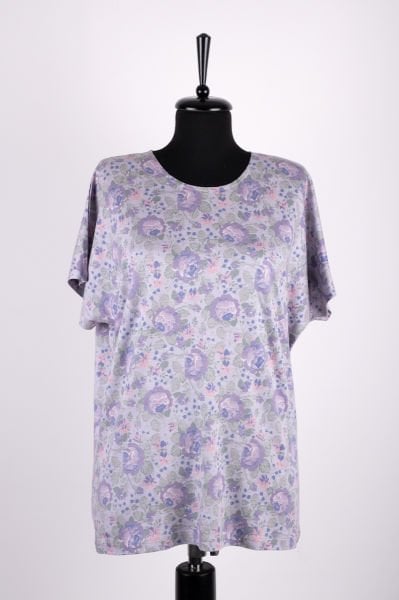 Time Style Oversize Çiçekli T-Shirt