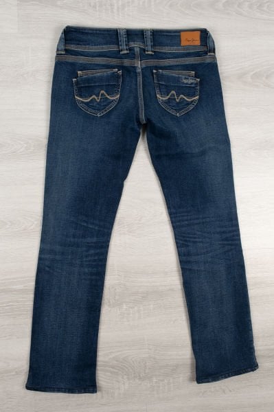 Pepe Jeans Düşük Bel Boru Paça Pantolon