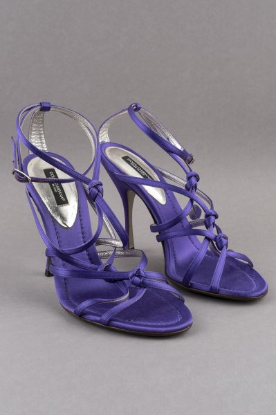 Dolce Gabbana Saten Topuklu Sandalet