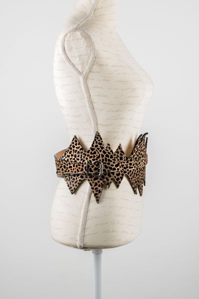 Guiseppe Zanotti Design Kalın Leopar Kemer
