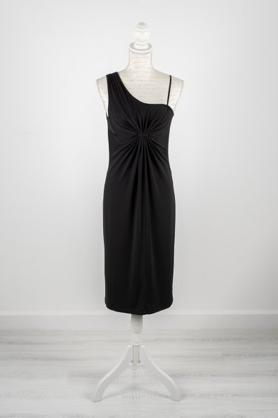 BCBG Maxazria Tek Omuz Jarse Elbise