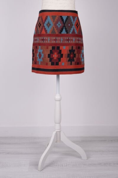 Yargıcı Kilim Desenli Etek