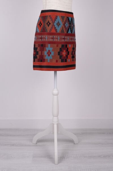 Yargıcı Kilim Desenli Etek