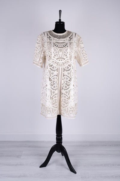 Christian Dior Cut Out Deri Elbise