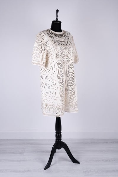 Christian Dior Cut Out Deri Elbise