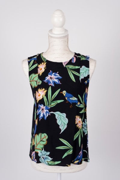 Zara Desenli Kolsuz Bluz