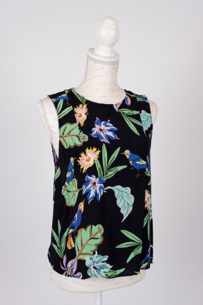 Zara Desenli Kolsuz Bluz