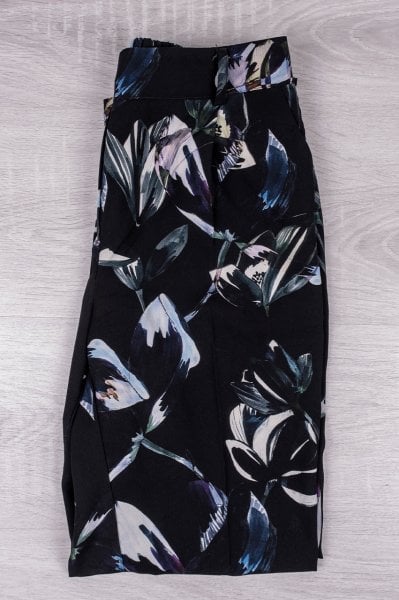 Mango Desenli Beli Lastikli Pantolon