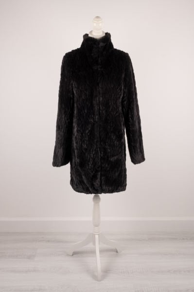 Dorothy Perkins Kendinden Desenli Suni Kürk Palto