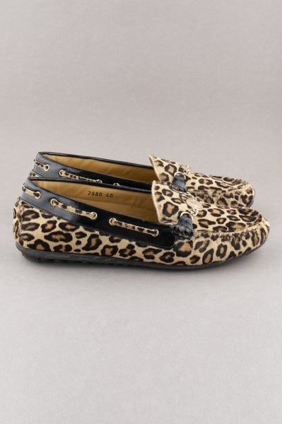 Roberto Cavalli Leopar Desenli Önü Tokalı Babet