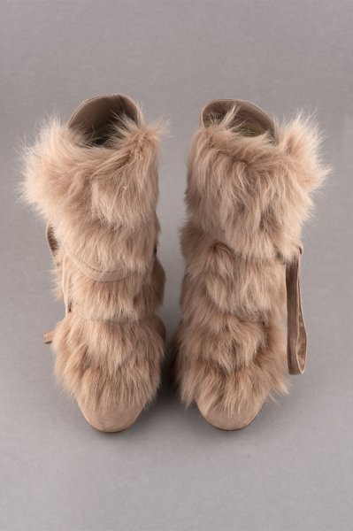 Gianvito Rossi Kürklü Süet Bot