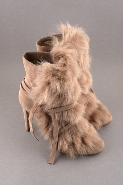 Gianvito Rossi Kürklü Süet Bot