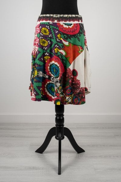 Desigual Blok Desenli Etek