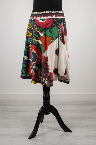 Desigual Blok Desenli Etek