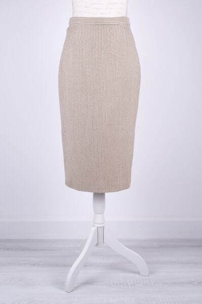 Beymen 80's Vintage Yün Kalem Midi Etek