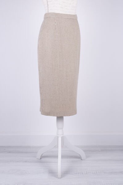 Beymen 80's Vintage Yün Kalem Midi Etek
