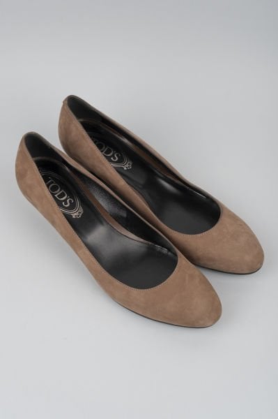 Tods Süet Küçük Dolgu Topuklu Ayakkabı