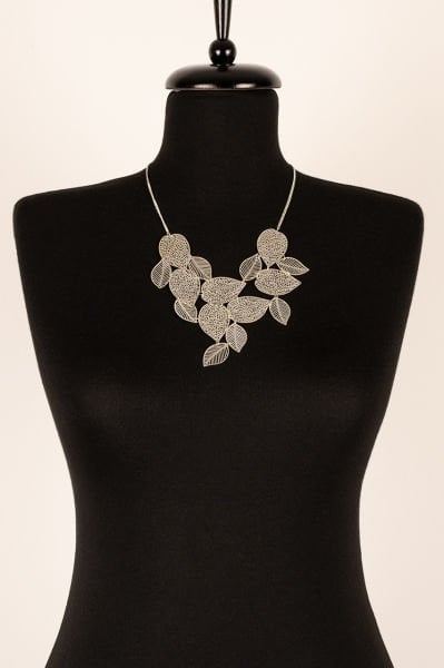 Accessorize Yaprak Formlu Gümüş Kolye
