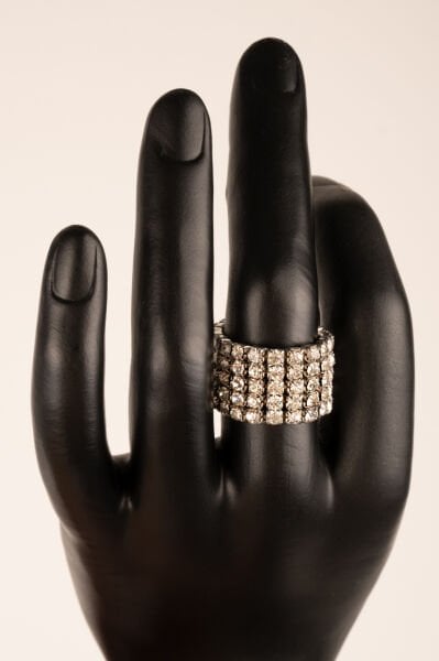 Swarovski Taşlı Esnek Yüzük