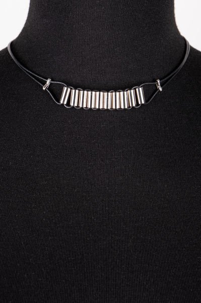 Tasarım Deri Choker Kolye