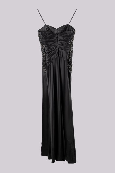 Vakko Couture Drapeli ve Taşlı Gece Elbisesi