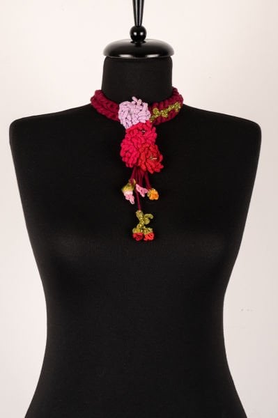 Tasarım El Örgüsü Choker Kolye